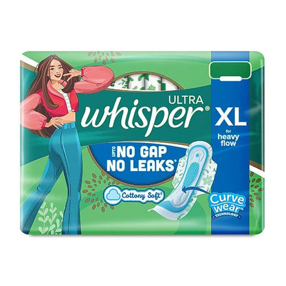 Whisper Ultra Clean XL Wings Sanitary Pads 15 pcs