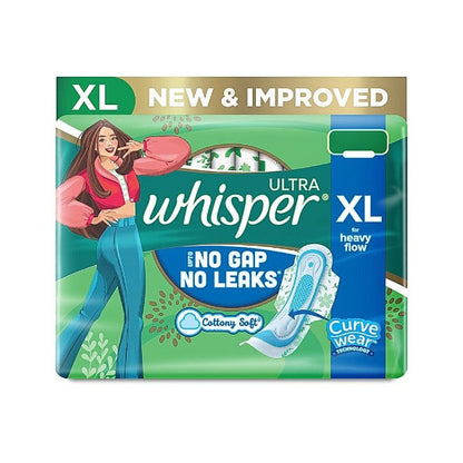 Whisper Ultra Clean XL Wings Sanitary Pads 15 pcs