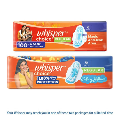 Whisper Whisper Choice Regular Sanitary Pads 7 pcs