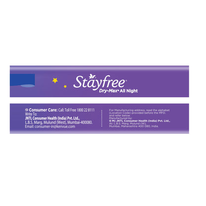 Stayfree Dry Max All Night Ultra Dry Sanitary Pads 7 pcs