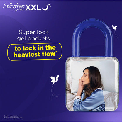 Stayfree Dry Max All Night Ultra Dry Sanitary Pads 7 pcs