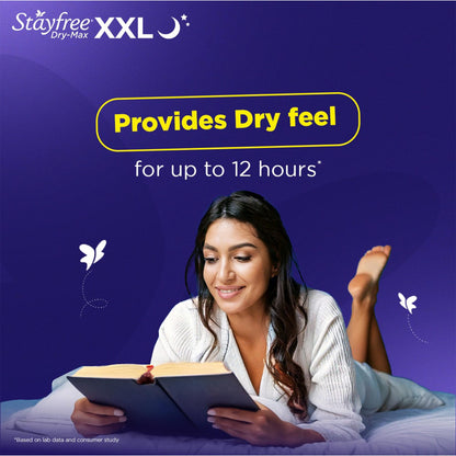 Stayfree Dry Max All Night Ultra Dry Sanitary Pads 7 pcs