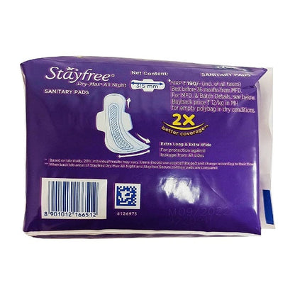 Stayfree Dry Max Ultra Thin Sanitary Pads 14 pcs