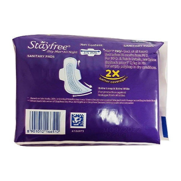 Stayfree Dry Max Ultra Thin Sanitary Pads 14 pcs