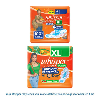 Whisper Choice Ultra Sanitary Pads 6 pcs