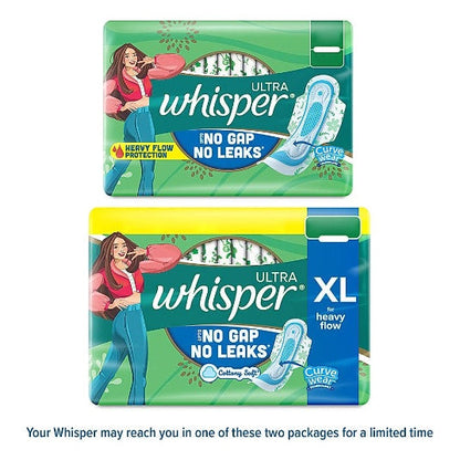 Whisper Ultra Clean Xl Wings Sanitary Pads 30 pcs