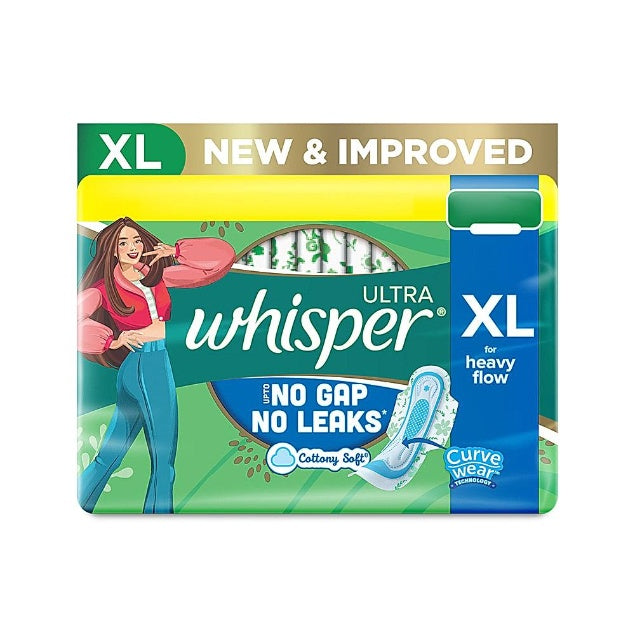 Whisper Ultra Clean Xl Wings Sanitary Pads 30 pcs