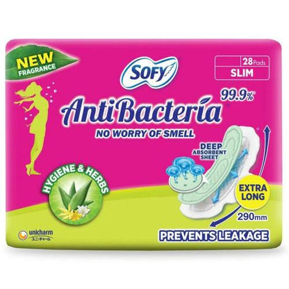 Sofy Body Fit Anti Bacterial Xl Sanitary Pads 28 pcs