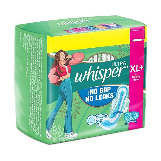 Whisper Maxi Ultra Clean Sanitary Pads Xl+ Wings 48 pcs