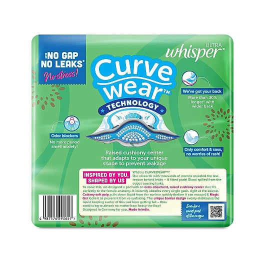 Whisper Maxi Ultra Clean Sanitary Pads Xl+ Wings 48 pcs
