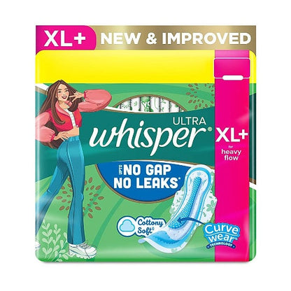 Whisper Maxi Ultra Clean Sanitary Pads Xl+ Wings 48 pcs