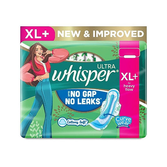 Whisper Ultra Soft Sanitary Pads Xl+ Wings 15 pcs