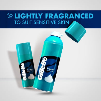 Gillette Sensitive Shave Foam Can 418 ml