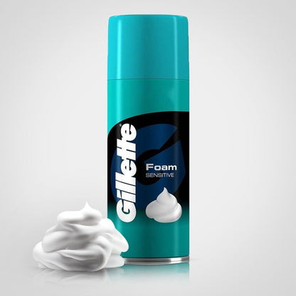 Gillette Sensitive Shave Foam Can 418 ml