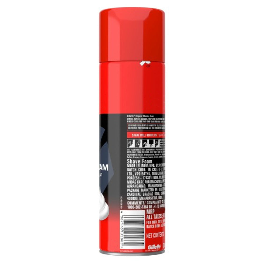 Gillette Regular Shaving Foam Can 418 ml
