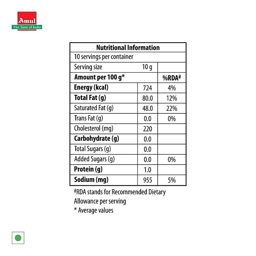 Amul Pasteurised Butter 100 g