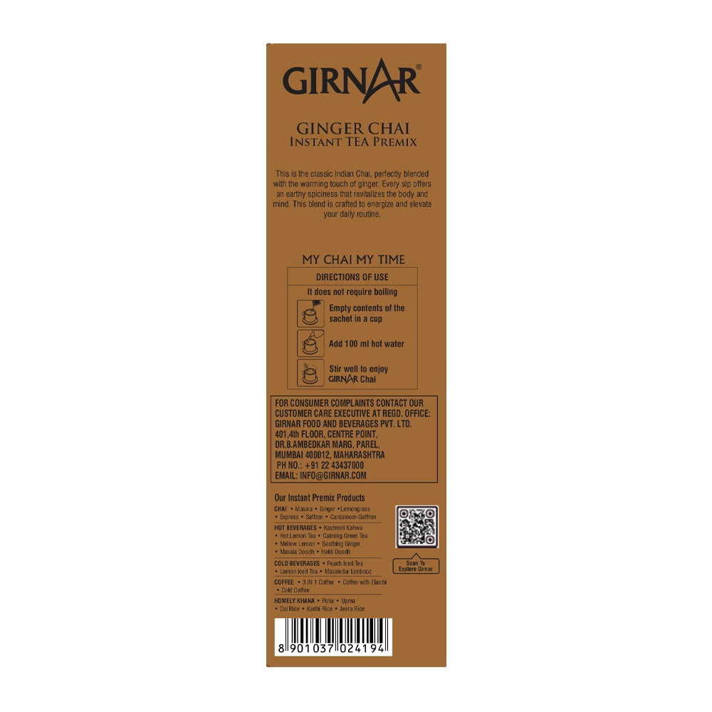 Girnar Adrak Instant Tea Premix 10 pcs