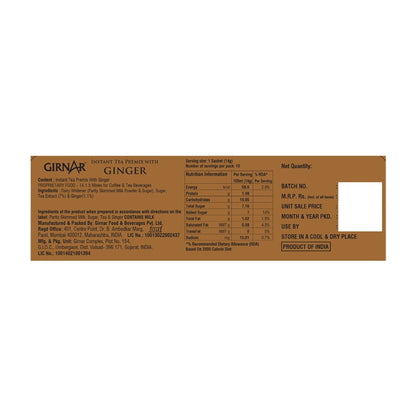 Girnar Adrak Instant Tea Premix 10 pcs