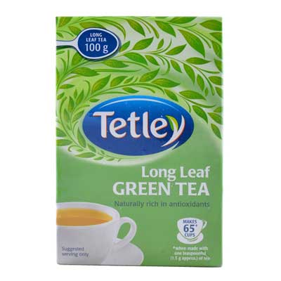 Tetley Green Tea Leaf Box 125 Gm