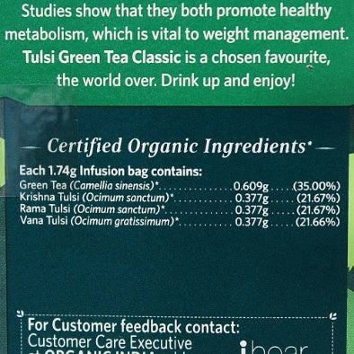Organic India Tulsi Tea Original Teabags 25 pcs