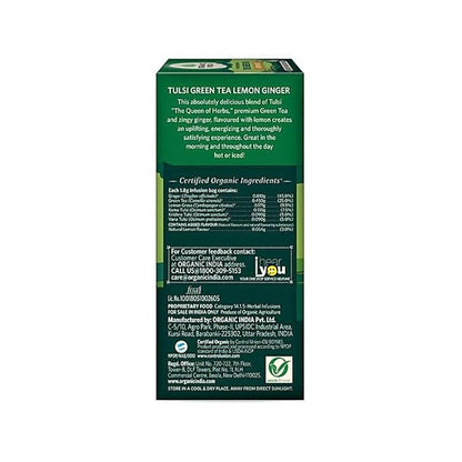 Organic India Tulsi Ginger Teabags 25 pcs