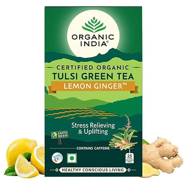 Organic India Tulsi Ginger Teabags 25 pcs