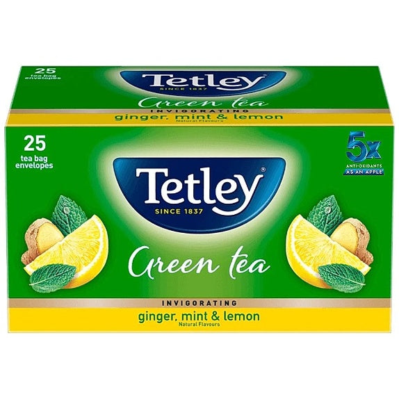 Tetley Green Ginger Lemon Mint 25 pcs