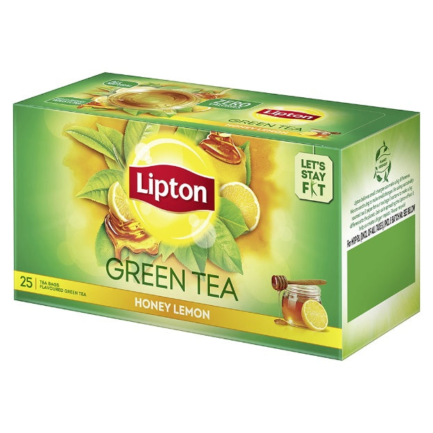 Lipton Honey Lemon Green Tea Bags 25 pcs