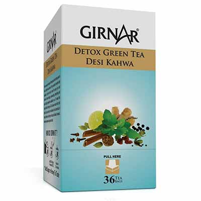 Girnar Detox Green Tea Desi Khawa 36 Pcs