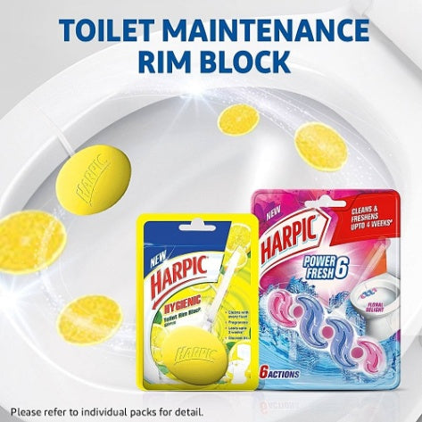 Harpic Hygienic Toilet Rim Block Citrus 26 g
