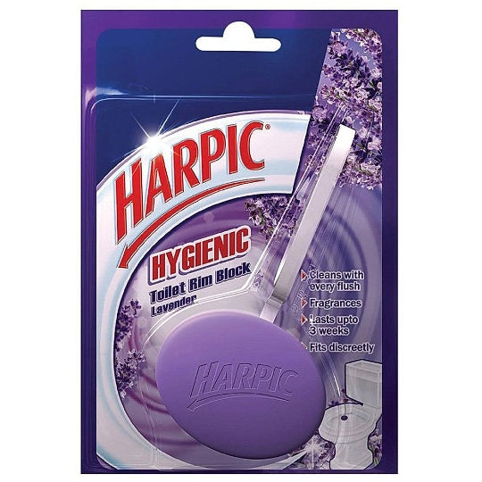 Harpic Hygienic Toilet Rim Block Lavender 26 g