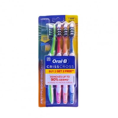 Oral B Pro Health Medium Toothbrush pack of 4