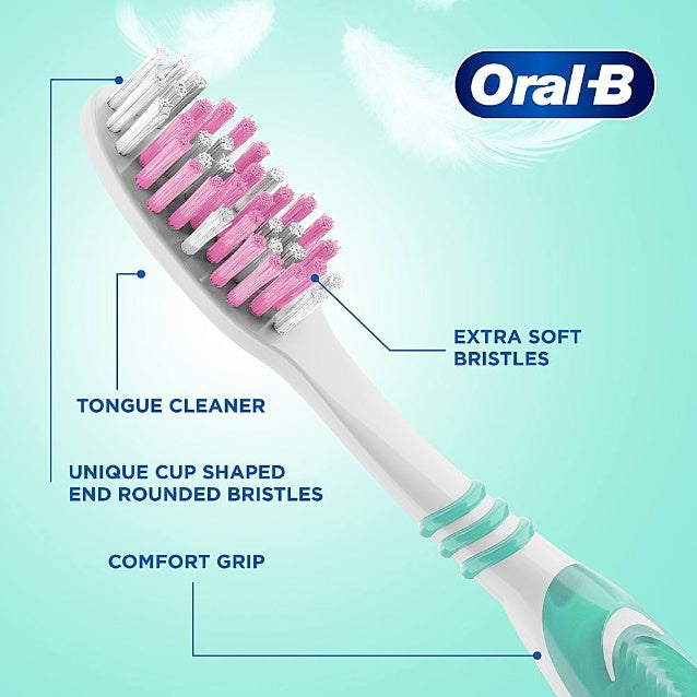 Oral B Sensitive Whitening Toothbrush 3 pcs (buy 2 get 1 free)