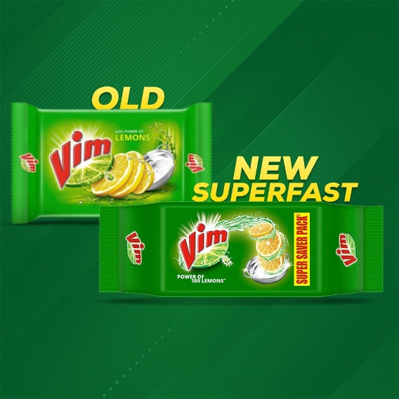 Vim Dishwash Bar Lemon (Pack Of 4) 4x200 g