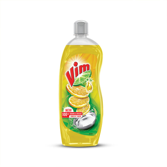 Vim Dishwash Liquid Gel Lemon Bottle 750 ml