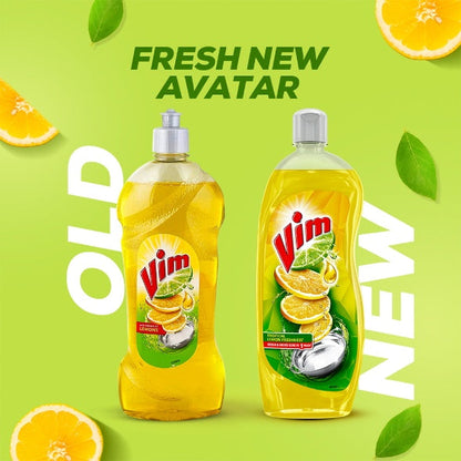 Vim Dishwash Liquid Gel Lemon Bottle 750 ml