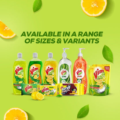 Vim Dishwash Liquid Gel Lemon Bottle 750 ml