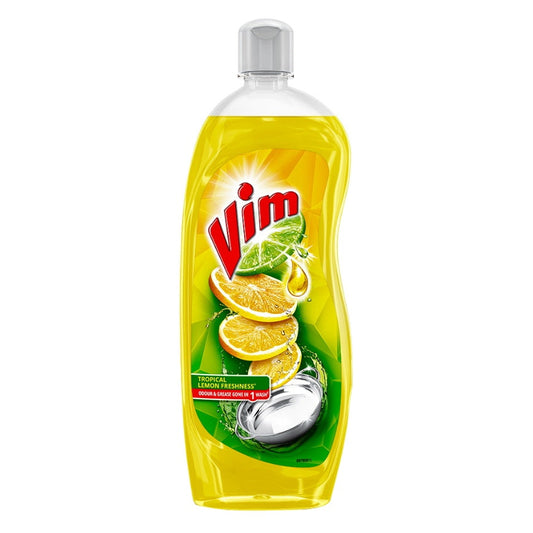 Vim Dishwash Liquid Gel Lemon Bottle 750 ml