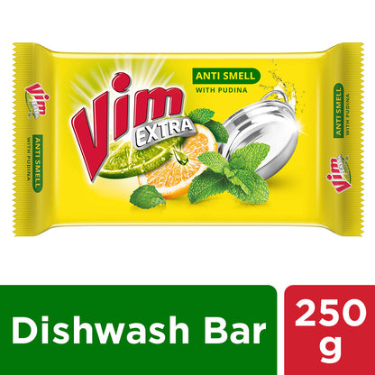 Vim Dishwash Anti Smell Bar Pudina 250 g