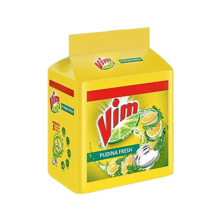 Vim Dishwash Anti Smell Pudina Bar 5x190 g