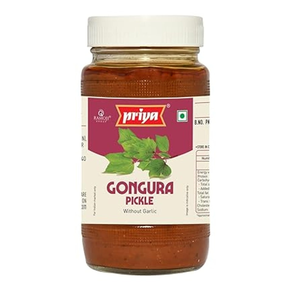 Priya Gongura Pickle Bottle 300 g