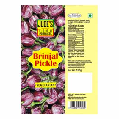 Jude'S Jude Brinjal Pickle 100 gm