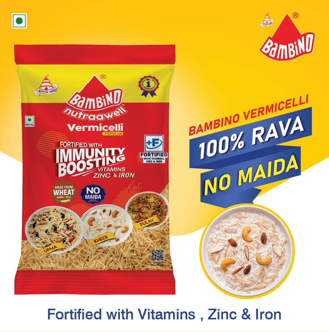 Bambino Vermicelli Popular Pouch 400 gm