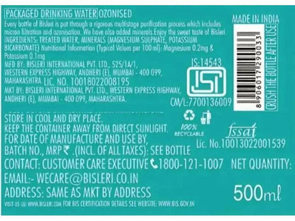 Bisleri Natural Mountain Water 500 ml