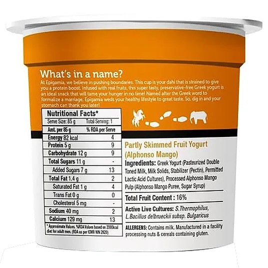 Epigamia Alphonso Mango 85 g