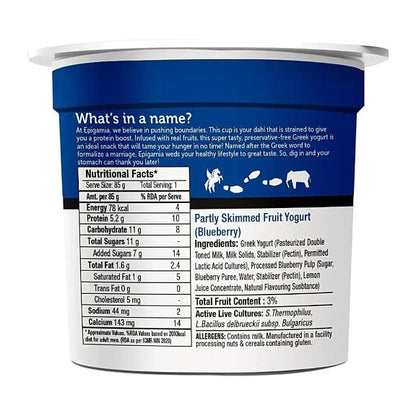 Epigamia Blueberry 85 g