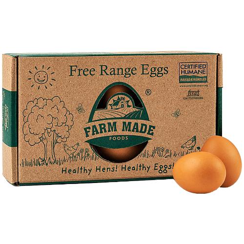 Farm Made Free Range Brown Eggs 6 Pcs