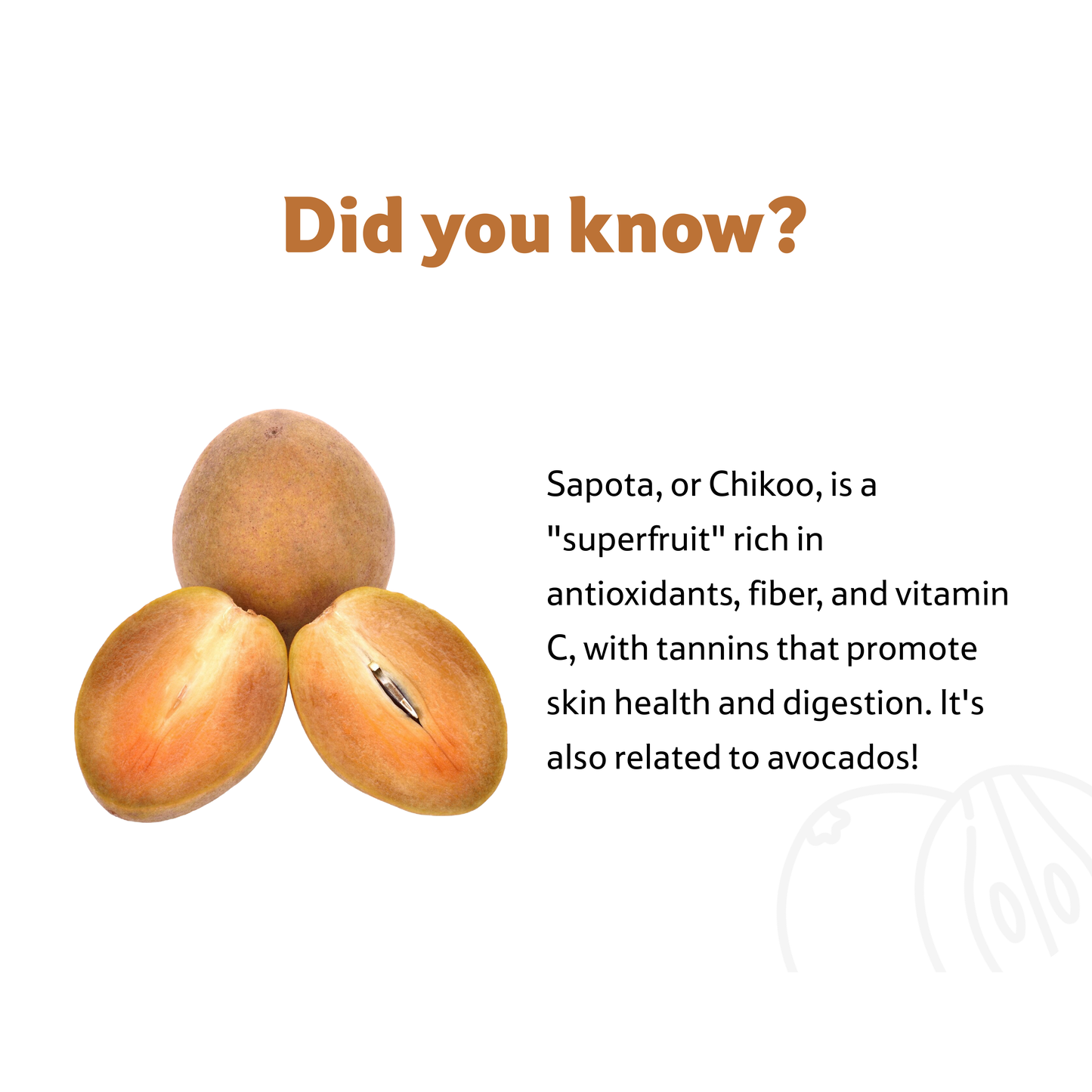 Starfresh Sapota Round ~ 1 kg