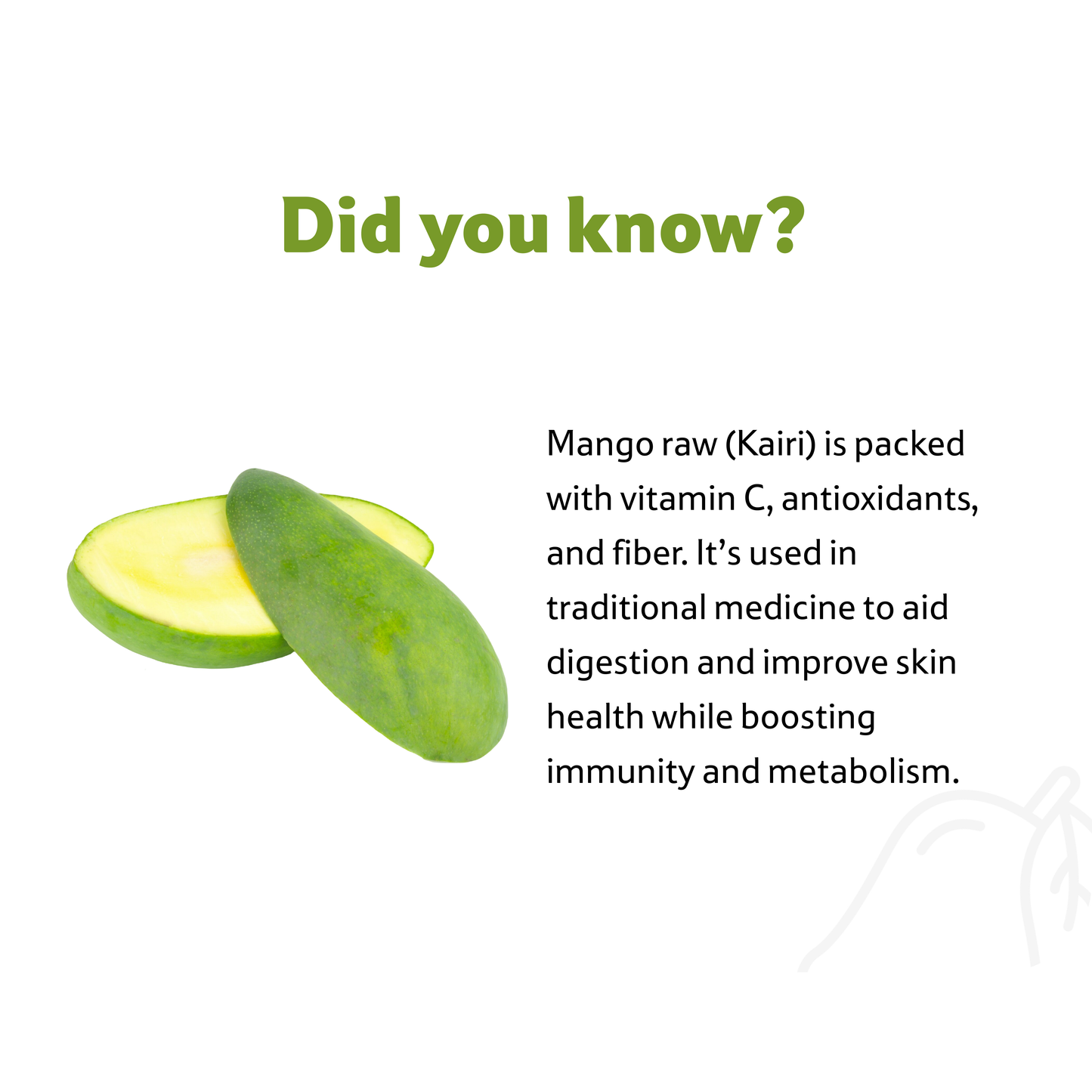 Mango Raw Kairi, 500 g