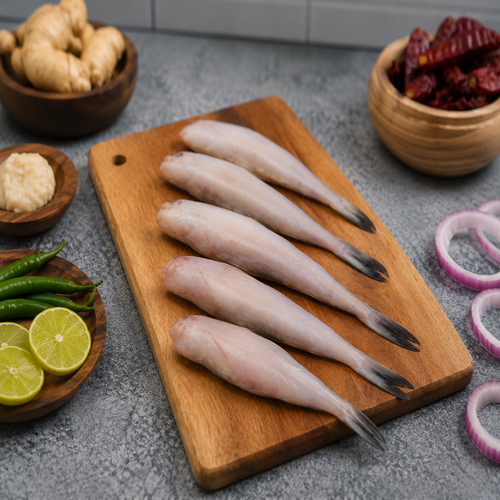 Sea Water Bombay Duck Bombil Regular Cut, 1 Kg